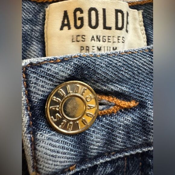 Agolde Denim High Rise Distressed Hem - Size 30 - Picture 6 of 7